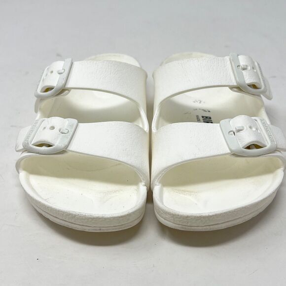 Birkenstock Arizona Essentials Girls White Slides Size 30 Toddler 12 - Picture 2 of 8